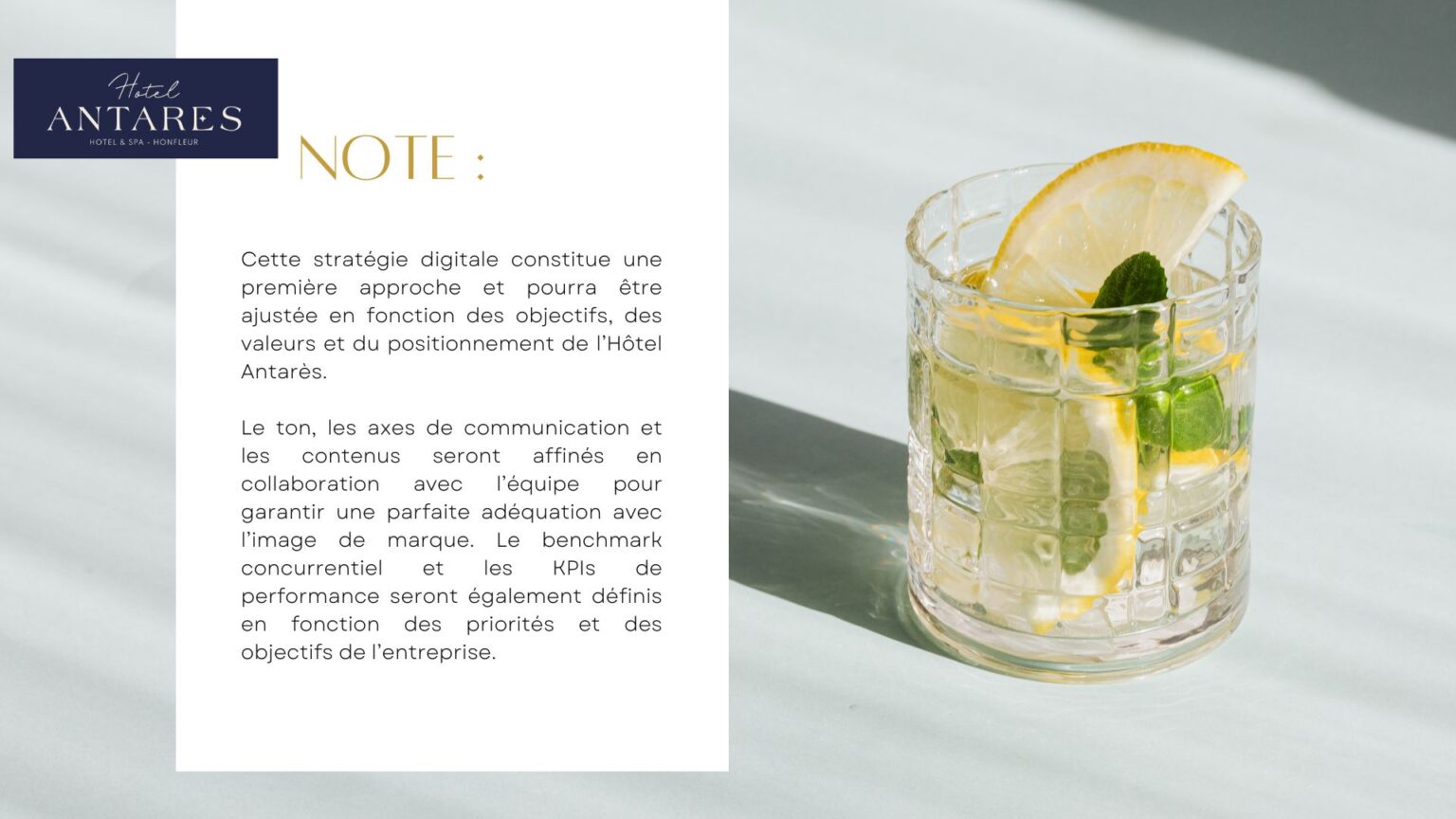 “STRATEGIE DIGITAL POUR L’HOTEL ANTARES”-2