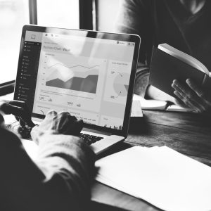 Colleagues working on a desktop